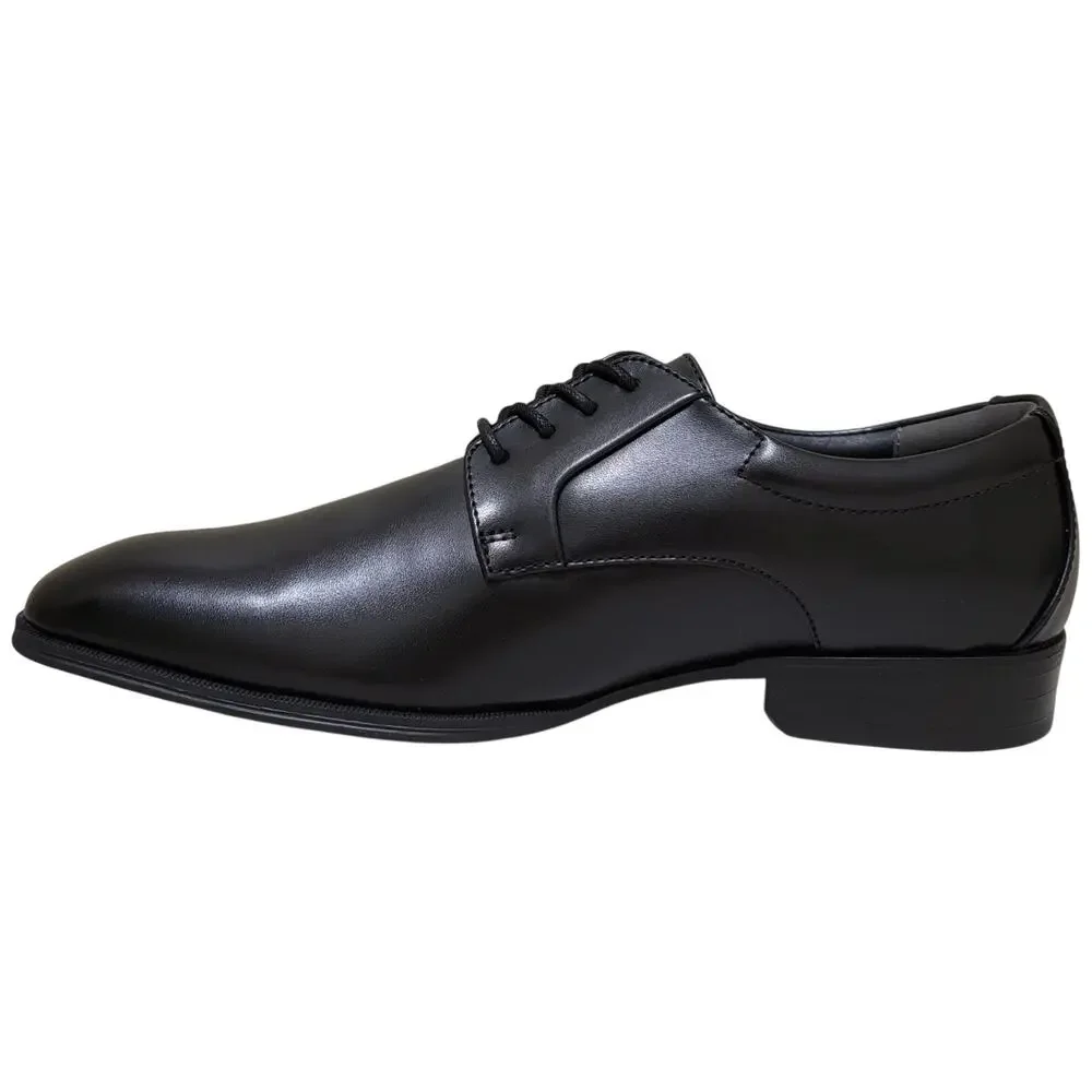 Alfani Men plain Toe Derby Oxfords Andrew Size US 9M Black Faux Leather
